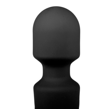 Wibrator Mini Różdżka Czarny - 18 trybów wibracji, wodoodporny, 20 cm - 2