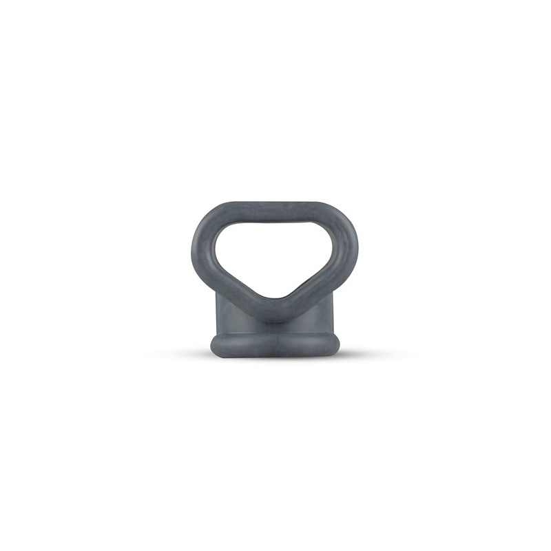 Podwójny pierścień erekcyjny na penisa i jądra Liquid Silicone 2 in 1 Ballstretcher - rozciągliwy płynny silikon, średnice wewnę - 4