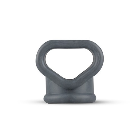 Podwójny pierścień erekcyjny na penisa i jądra Liquid Silicone 2 in 1 Ballstretcher - rozciągliwy płynny silikon, średnice wewnę - 4