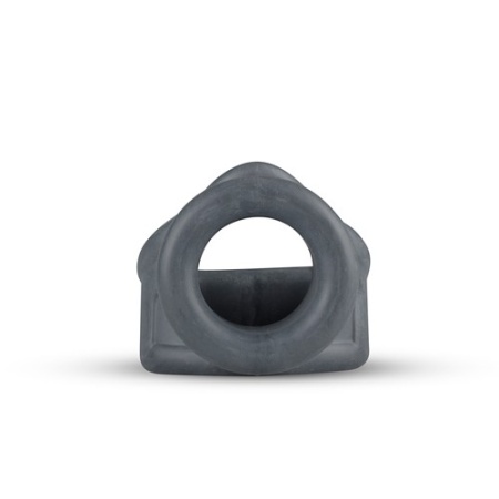 Podwójny pierścień erekcyjny na penisa i jądra Liquid Silicone 2 in 1 Ballstretcher - rozciągliwy płynny silikon, średnice wewnę - 5