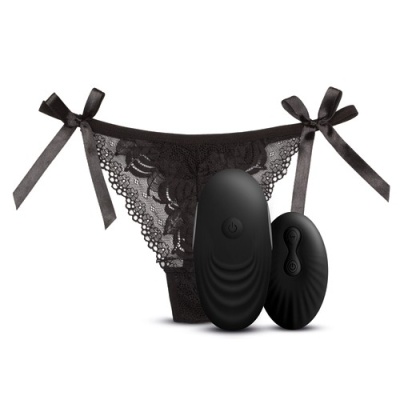 Wibrujące Stringi Sway Vibes No. 3 - Silikonowy Stymulator Łechtaczki z Pilotem, 9 cm - 1 2