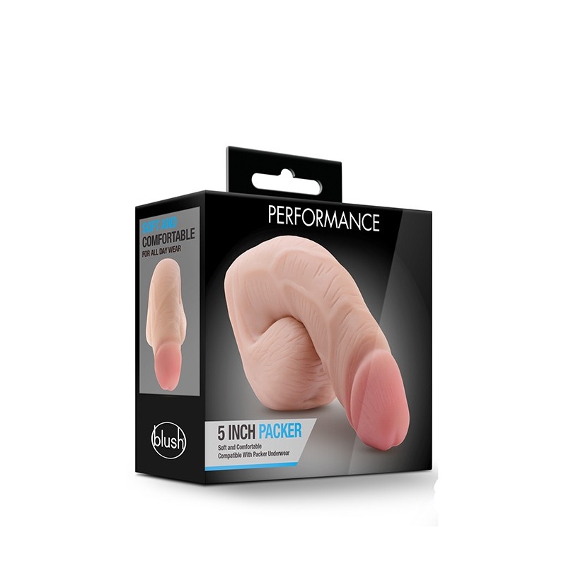 Packer Performance 5 Inch - Miękka realistyczna proteza z TPE, 12,7 x 3,1 cm - 3