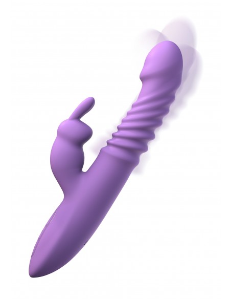 Her Thrusting Silicone Rabbit