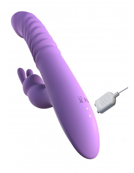 Her Thrusting Silicone Rabbit