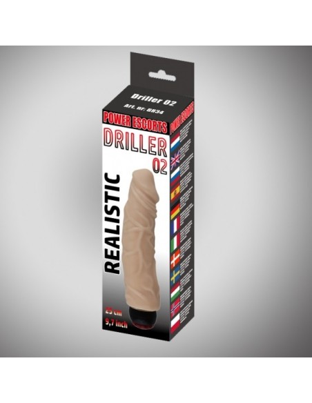 Driller 02 flesh 25 cm realistic vibrating