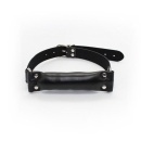 Knebel w kształcie paska Easy Belt Gag - czarny, regulowany, imitacja skóry - 1