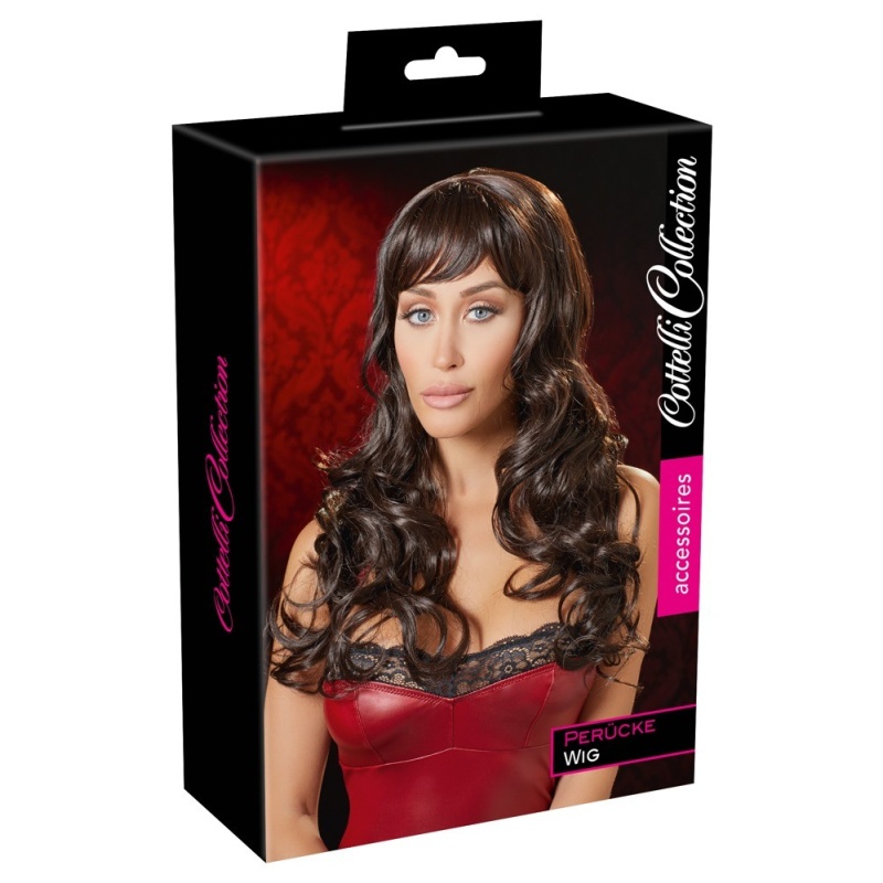 Long Dark Brown Wig - 1