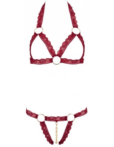 Bra Set open red S/M