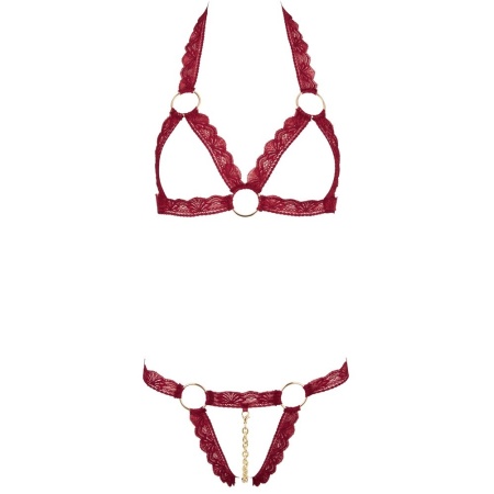 Bra Set open red - 5