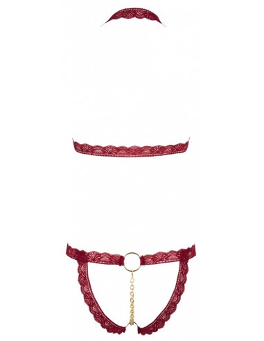 Bra Set open red S/M