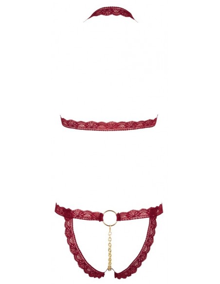 Bra Set open red S/M