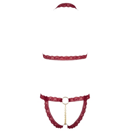 Bra Set open red - 8