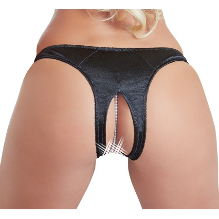 G-String Pearls black XL - 6