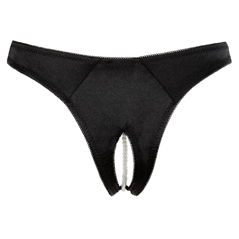 G-String Pearls black XL - 7