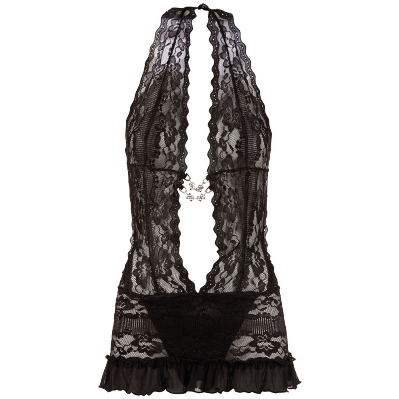 Lace Dress black L - 3