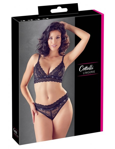 Bra and Briefs Rhinestones M