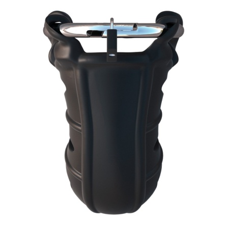 Klatka na penisa FCR Hardcore Silicone Blocker 9,5 cm z regulowanym stalowym pierścieniem 5,2 cm i silikonową tuleją 4 cm - 3