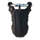 Klatka na penisa FCR Hardcore Silicone Blocker 9,5 cm z regulowanym stalowym pierścieniem 5,2 cm i silikonową tuleją 4 cm - 3