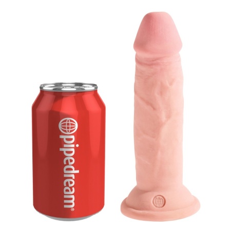 KCP 6 Triple Density – dildo o potrójnej gęstości z przyssawką, długość całkowita 18,4 cm - 2