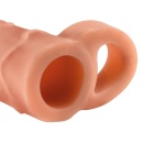 Nakładka na penisa FXTP 1 Ext Ball Strap Light — TPE z pierścieniem na jądra, wydłużenie +2,5 cm, długość całkowita 17,7 cm - 3