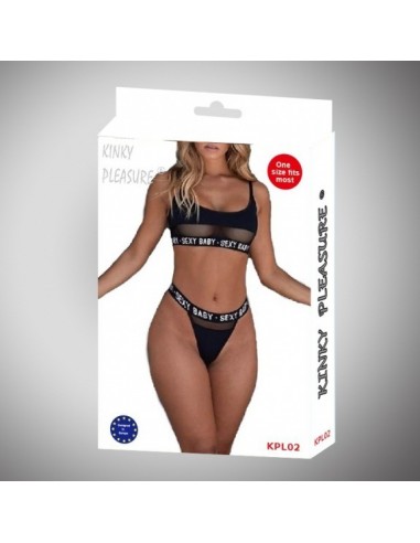 Kinky Pleasure - Sexy Lingerie - small - black KPL02
