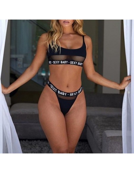 Kinky Pleasure - Sexy Lingerie - small - black KPL02