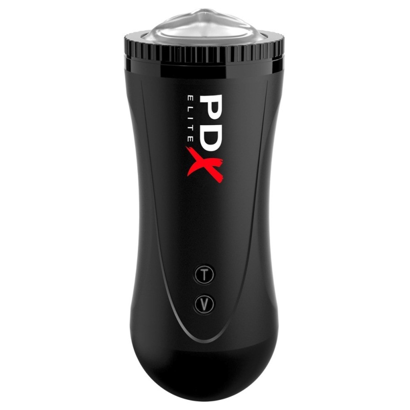 Masturbator automatyczny Moto Stroker – 5 trybów wibracji, 2 prędkości pchnięć, długość 21 cm - 3