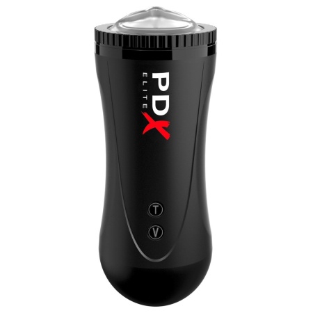 Masturbator automatyczny Moto Stroker – 5 trybów wibracji, 2 prędkości pchnięć, długość 21 cm - 3