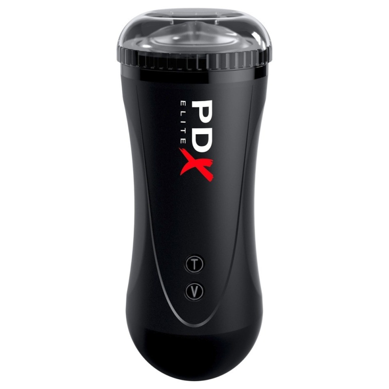 Masturbator automatyczny Moto Stroker – 5 trybów wibracji, 2 prędkości pchnięć, długość 21 cm - 4