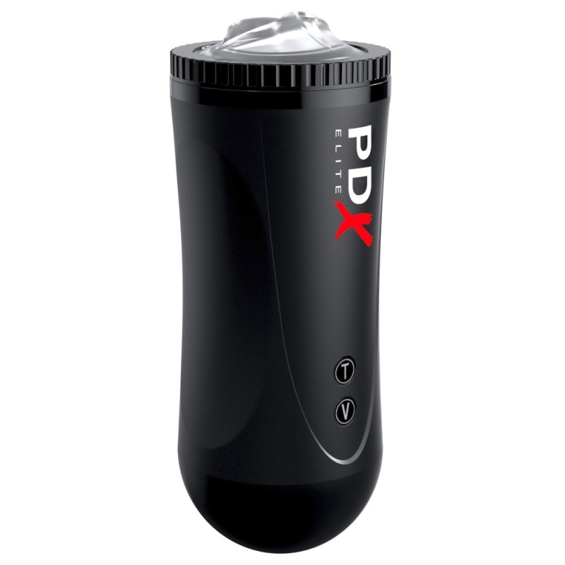Masturbator automatyczny Moto Stroker – 5 trybów wibracji, 2 prędkości pchnięć, długość 21 cm - 5