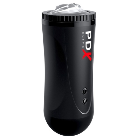 Masturbator automatyczny Moto Stroker – 5 trybów wibracji, 2 prędkości pchnięć, długość 21 cm - 5