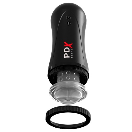 Masturbator automatyczny Moto Stroker – 5 trybów wibracji, 2 prędkości pchnięć, długość 21 cm - 7