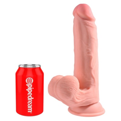 Dildo 9in. TDC With Swinging Balls – Triple Density, ruchome kule, przyssawka, 26 cm (wkładka 20,3 cm, Ø 5,4 cm) - 1 2