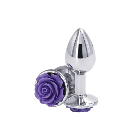 Korek analny Rose z chromowanego aluminium, 7,6 cm - 1