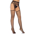 Net garterbelt stockings - 3