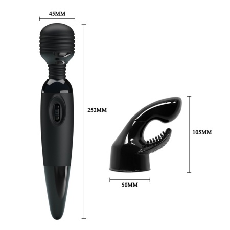 Masażer wibracyjny różdżkowy Sensual Multi-Speed z elastyczną głowicą 25 cm - 4