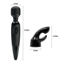 Masażer wibracyjny różdżkowy Sensual Multi-Speed z elastyczną głowicą 25 cm - 4