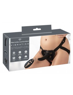 RC Vibrating Strap-On black
