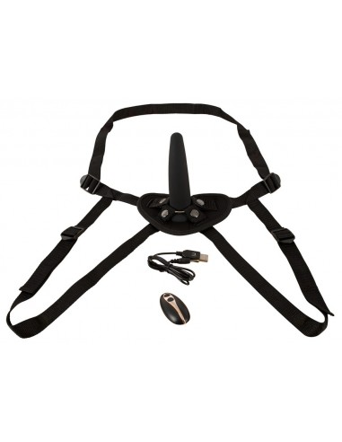 RC Vibrating Strap-On black