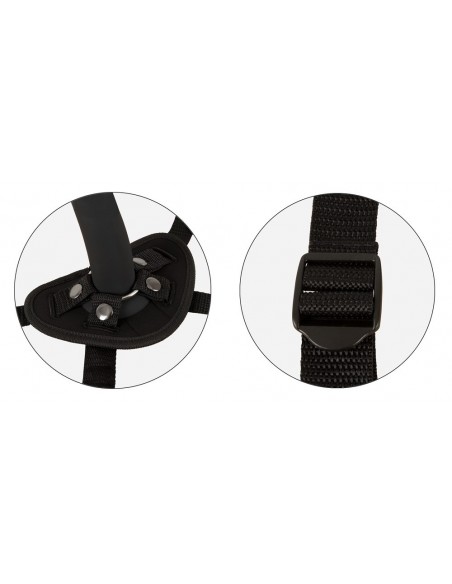 RC Vibrating Strap-On black