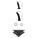 Zestaw strap-on dla par Playgirls 2Di z 2 wymiennymi dildami 16,7 cm i 21,5 cm - 5