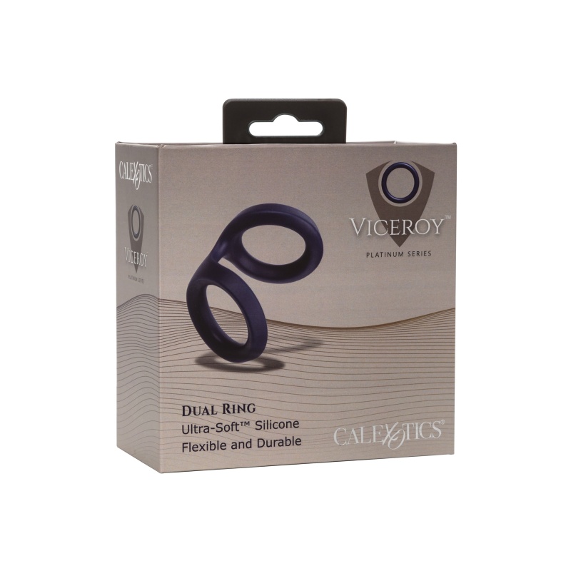 Pierścień na człon Viceroy Dual Ring Blue – podwójny pierścień silikonowy, średnica obręczy 3,25 cm - 2