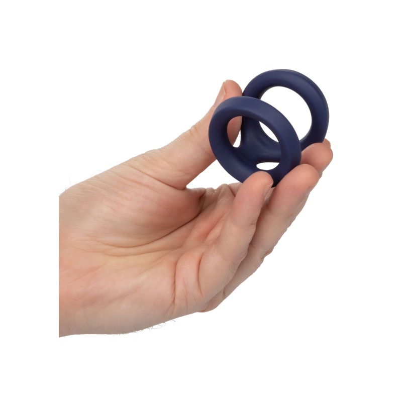 Pierścień na człon Viceroy Dual Ring Blue – podwójny pierścień silikonowy, średnica obręczy 3,25 cm - 5