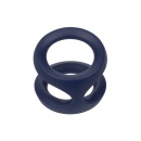 Pierścień na człon Viceroy Dual Ring Blue – podwójny pierścień silikonowy, średnica obręczy 3,25 cm - 7