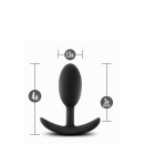 Korek analny Vibra Slim Plug Medium - silikonowy z ruchomym obciążnikiem, 10,1 cm - 3