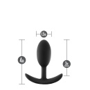 Korek analny Vibra Slim Plug Medium - silikonowy z ruchomym obciążnikiem, 10,1 cm - 4