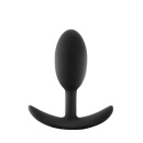 Korek analny Vibra Slim Plug Medium - silikonowy z ruchomym obciążnikiem, 10,1 cm - 7