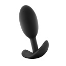 Korek analny Vibra Slim Plug Medium - silikonowy z ruchomym obciążnikiem, 10,1 cm - 13