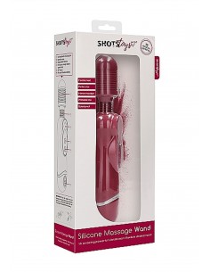 Silicone Massage Wand - Red 2