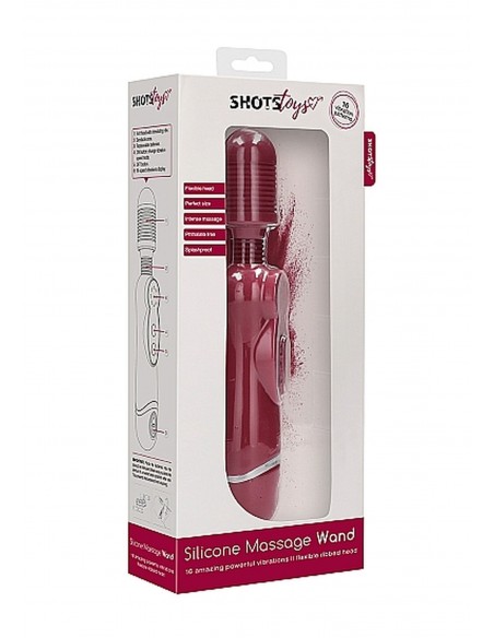 Silicone Massage Wand - Red